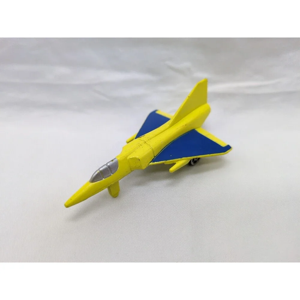 Yellow And Blue Military Fighter Diecast Plane 3